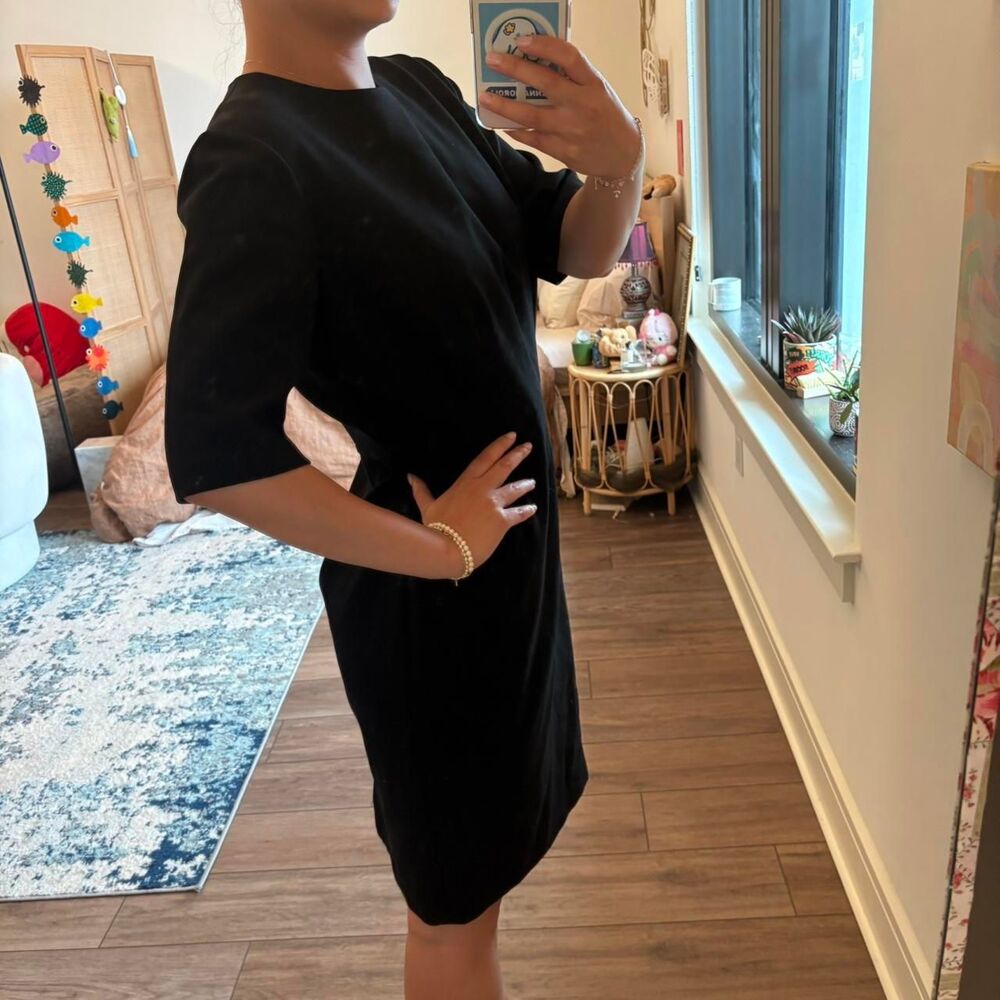 law of motion alpha black dress knee length size 10 - Picture 2 of 6